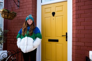 Colourful modern door